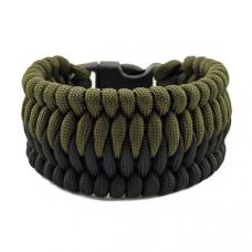 Браслет з паракорду Trilobite Cetus, black/army green