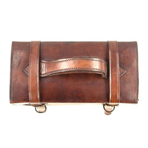BROWN LEATHER BELT WITH STRAP