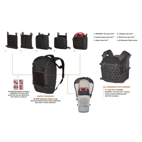 Buy 5.11 AMP24™ Backpack 32L, Black - 56393-019. Price - 216.97