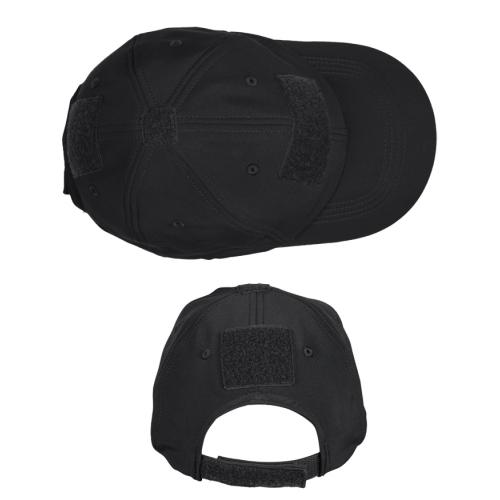 BLACK SOFTSHELL BASEBALL CAP